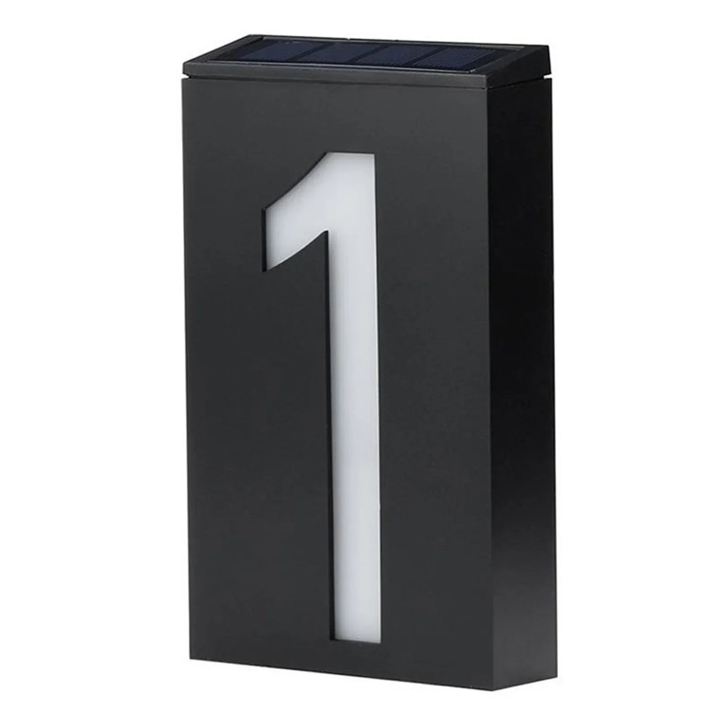 Carvallo Solar Husnummerlampa | LED Belyst | Vädertålig IP55 | Automatisk ljus vid mörker