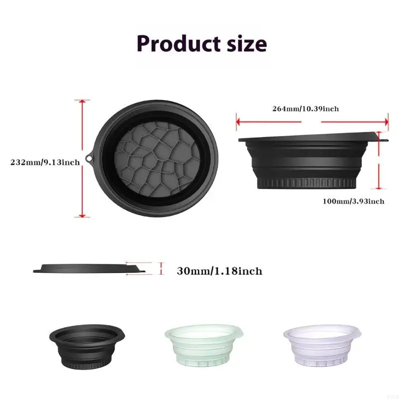 Carvallo Fällbar Ansiktsisbadsskål | För uppfriskande Is Ansiktsbehandlingar & Hudvård | Kompakt & Resvänlig