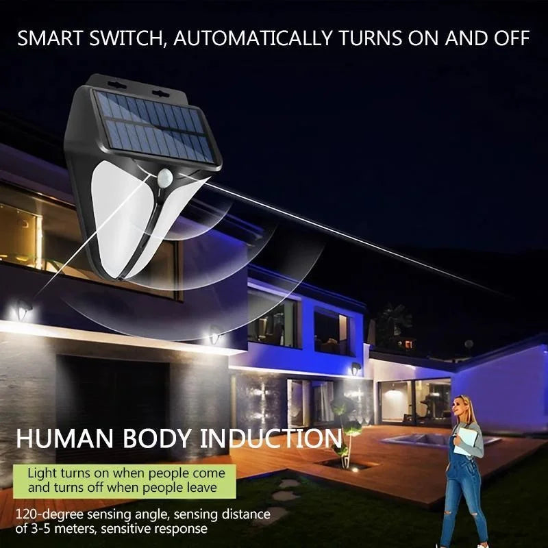 Carvallo-vägglampa | 38 LEDs | Rörelsesensor | IP65 Vattentålig | 1500 mAh Batteri