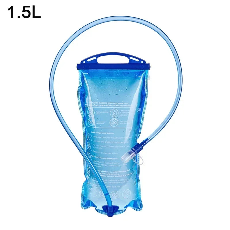 Carvallo Vätskesystem 1.5L/2L/3L | Med slang & dammskydd | BPA-fri & läckagesäker | För ryggsäck, vandring & utomhus