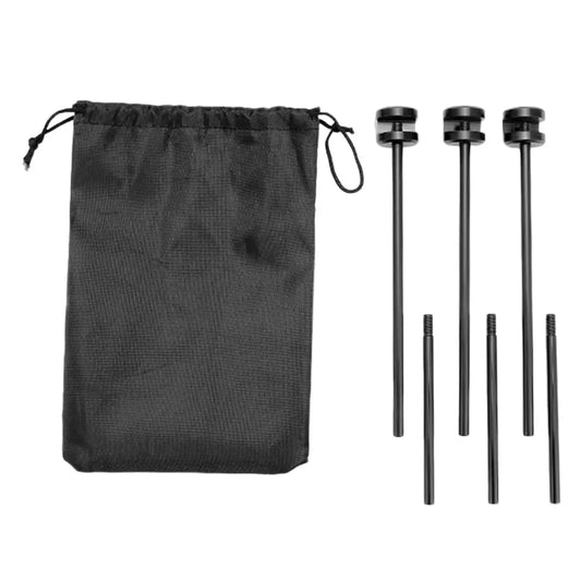 Carvallo-Grillgestell FireTrek TripodFlex | Höjdjusterbar & hopfällbar | Med kedja & väska | För utomhus & camping | 60 cm kedjelängd