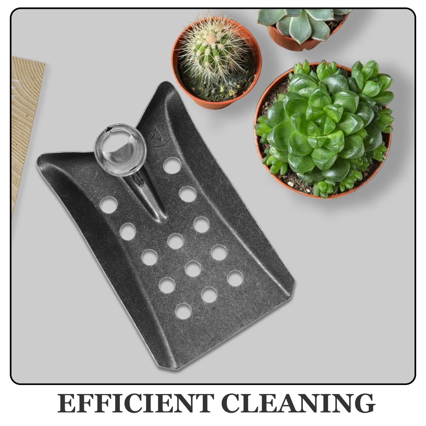 Carvallo SiebPro slamskopa med sikt | Robust metallskopa för avlopp, trädgård och bygg | Tillverkad av manganstål