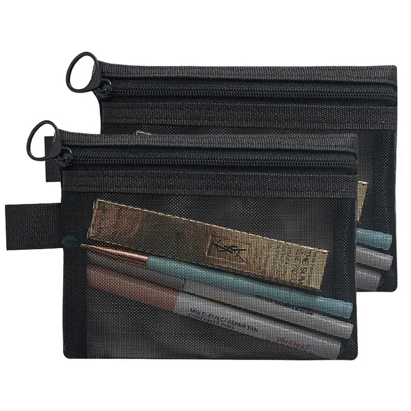 Carvallo-kosmetikkväska AirMeshBag | Ultraluftig & Andningsbar | Finns i 3 storlekar | Svart