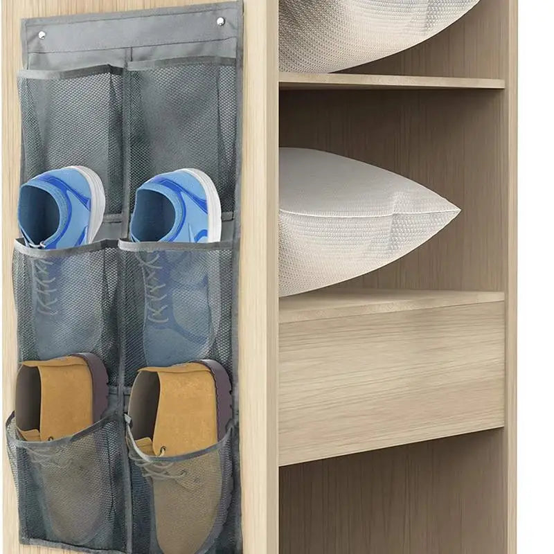 Carvallo MaxGrid Väggorganisatör med 6 fack | Hängande förvaringsväska | Non-woven & Fönster