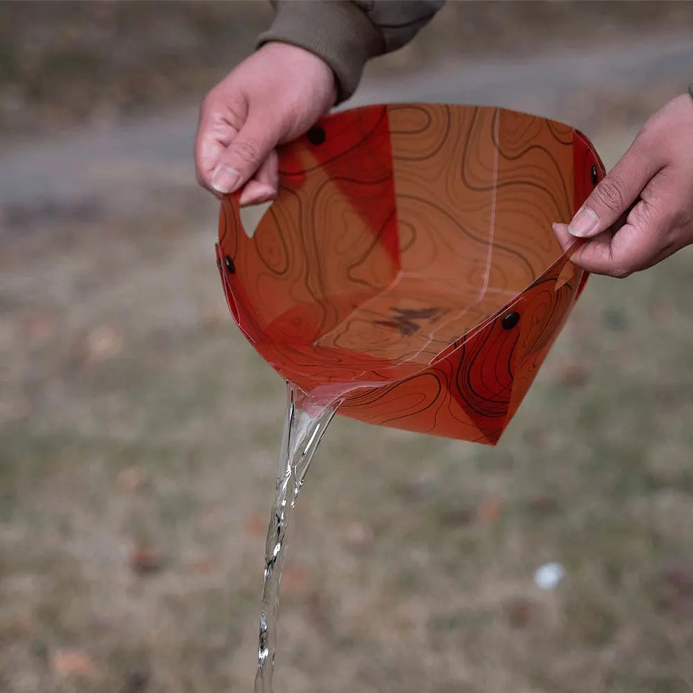 Carvallo Fällbart Utomhus-Service | Ultralätt & Återanvändbar | Livsmedelsäker & Platsbesparande | För Camping, Vandringsleder & Picknick