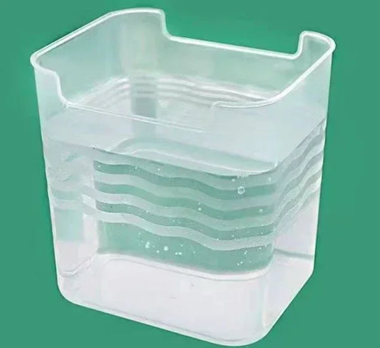 Carvallo Kylskåp Förvaringsbox 11,8×9,8×12 cm | Transparent & stapelbar | För frukt, kryddor & färskhetsorganisation