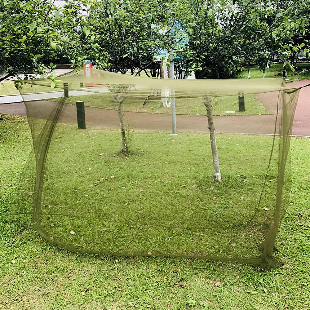 Carvallo SoloNet Ultralätt myggnät för 1 person | Finmaskigt & Andningsbart | Med 6 upphängningsöglor | För camping, trekking & fiske