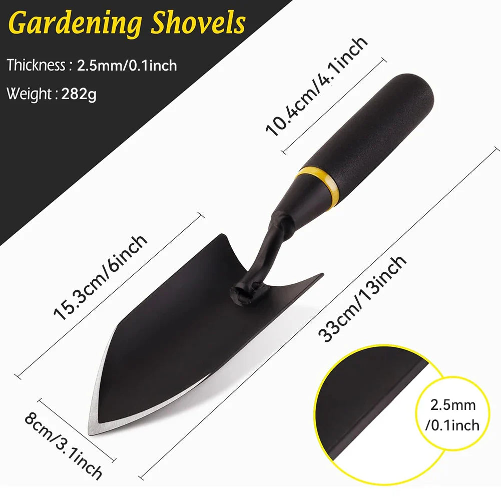 Carvallo Trädgårds spade | Extra Robust & Ergonomisk | Sömlöst Svetsad | För hårda jordar & rötter