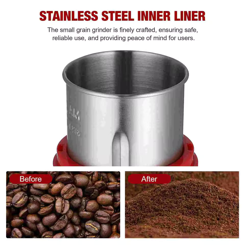 Royallure Elektrisk Pill Krossare Grinder – Rostfritt Stål Automatisk Malare för Fin Pulver