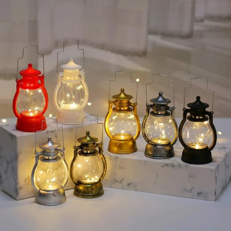 LumiLantern - Trådlös LED Hänglampa i Antik Stil – Dekorativ Lampa