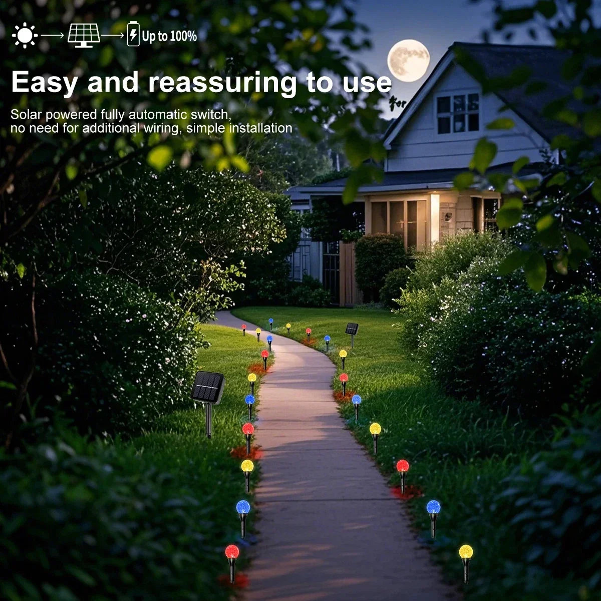 Carvallo DecoGlow Solrosenljus | 15/30 LEDs | Varmvit, Kallvit & Färgglad | 8 Ljuslägen | Väderbeständig & DIY-vänlig