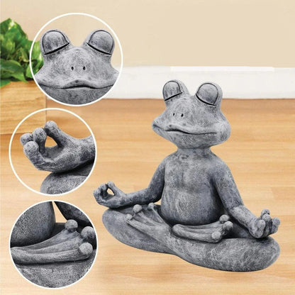 Carvallo - Mediterande yogafröfigur för inomhus- och utomhusdekoration