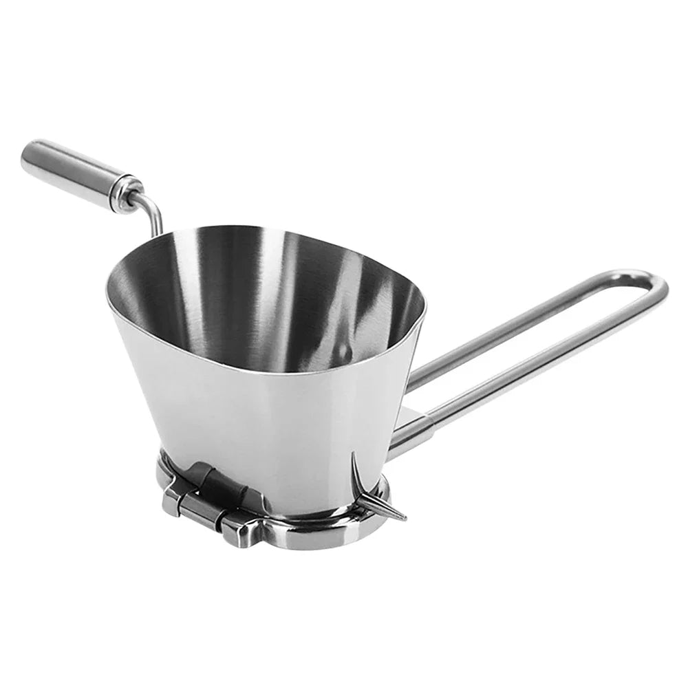 Carvallo HerbaCut Inox | Manuell rostfri kvarn för persilja, koriander & örter | 1 styck | Kompakt & Rostfri