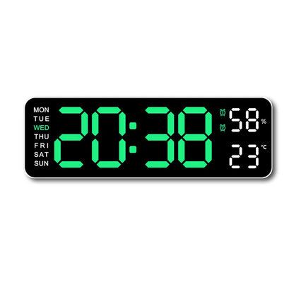 TimeGlow - Smarta Digital Klocka med Kalender, Temperatur och Luftfuktighet