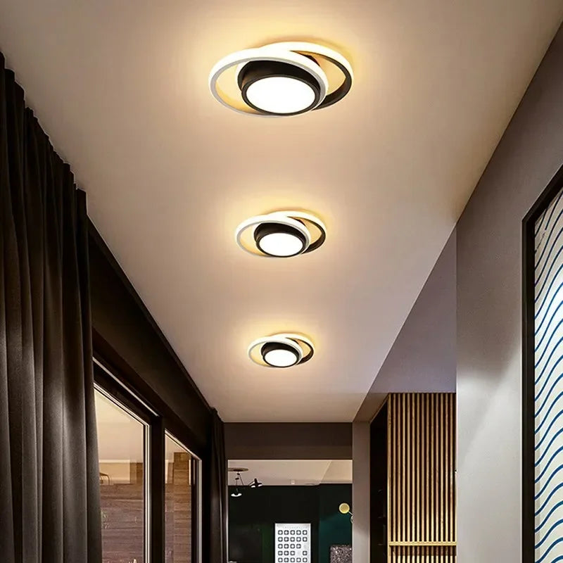 Modern LED Taklampa - 2 Ringar Kreativ Design