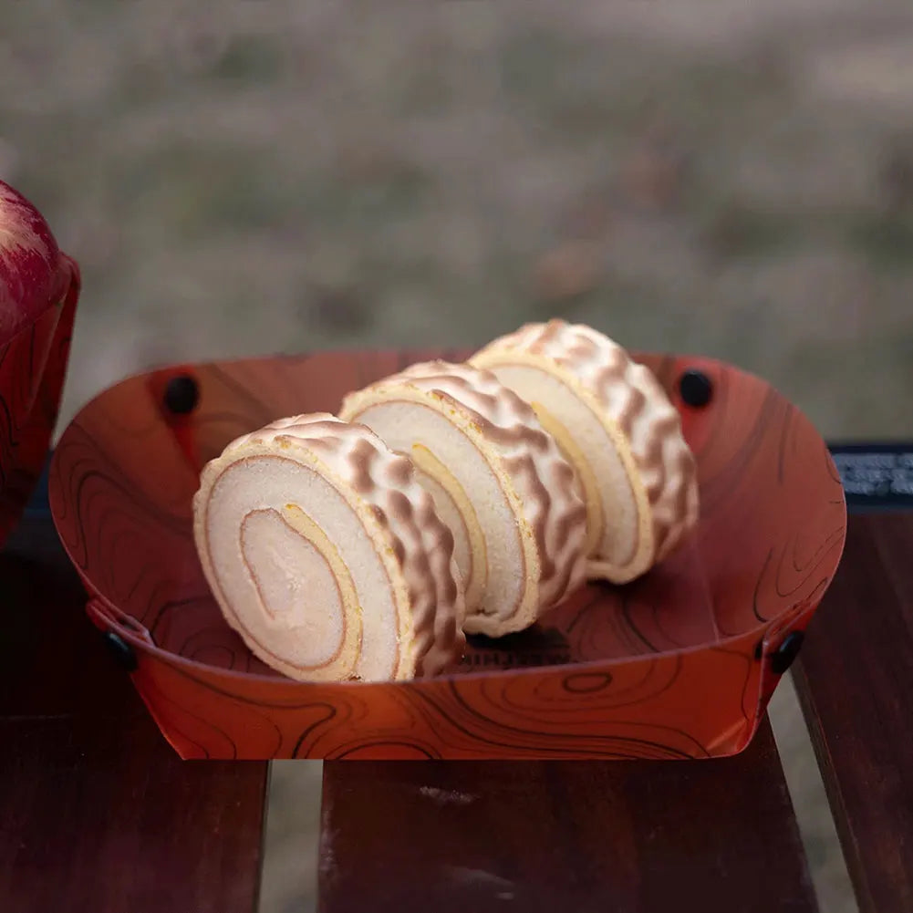 Carvallo Fällbart Utomhus-Service | Ultralätt & Återanvändbar | Livsmedelsäker & Platsbesparande | För Camping, Vandringsleder & Picknick