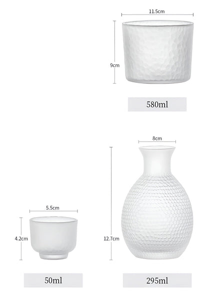 Japanskt glas-set – Elegant sake- &amp; whisky-set | Perfekt för bar &amp; hem