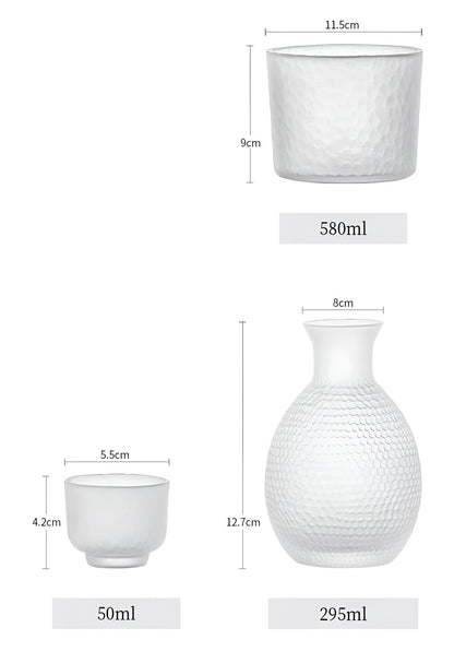 Japanskt glas-set – Elegant sake- &amp; whisky-set | Perfekt för bar &amp; hem