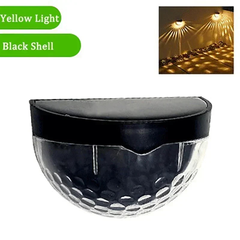 Carvallo Zaunleuchte LumiPath FencePro | Vattentät & Solardriven | Varmvit & Flerfärgad | För Trädgård, Terrass & Trappa