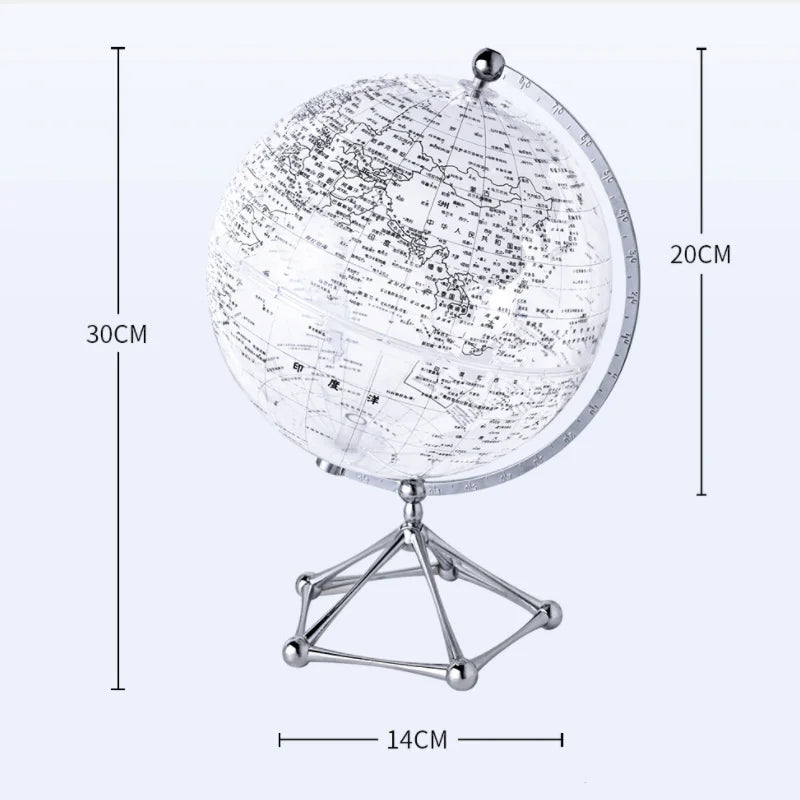 Royaleva LED Rotating World Globe Lamp – Belyst Jord Dekorationsbit