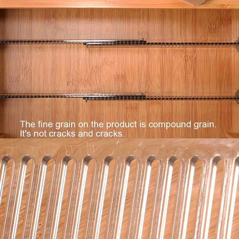 Carvallo Skåddelnare | Justerbar & Verktygsfri | 2-pack | För Kök, Bad & Kontor | Robust PS-material