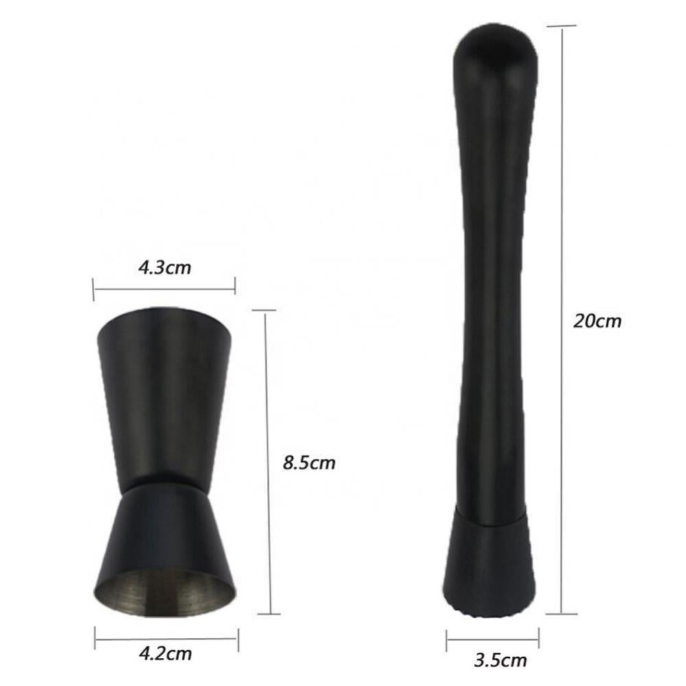 Carvallo – Ghost Black Matte Cocktail Shaker Set med Lyxig Finish