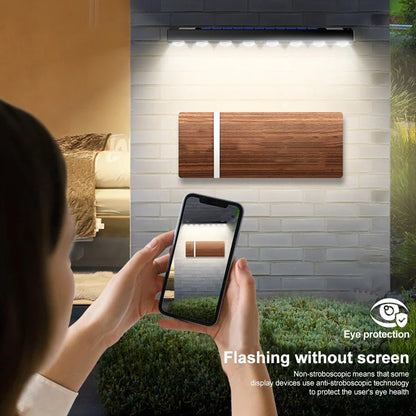 Carvallo LumiFence Solarlampor | 4-pack LED utomhuslampor | IP54 Väderbeständig | Aluminium | För Trädgård, Staket &amp; Terrass