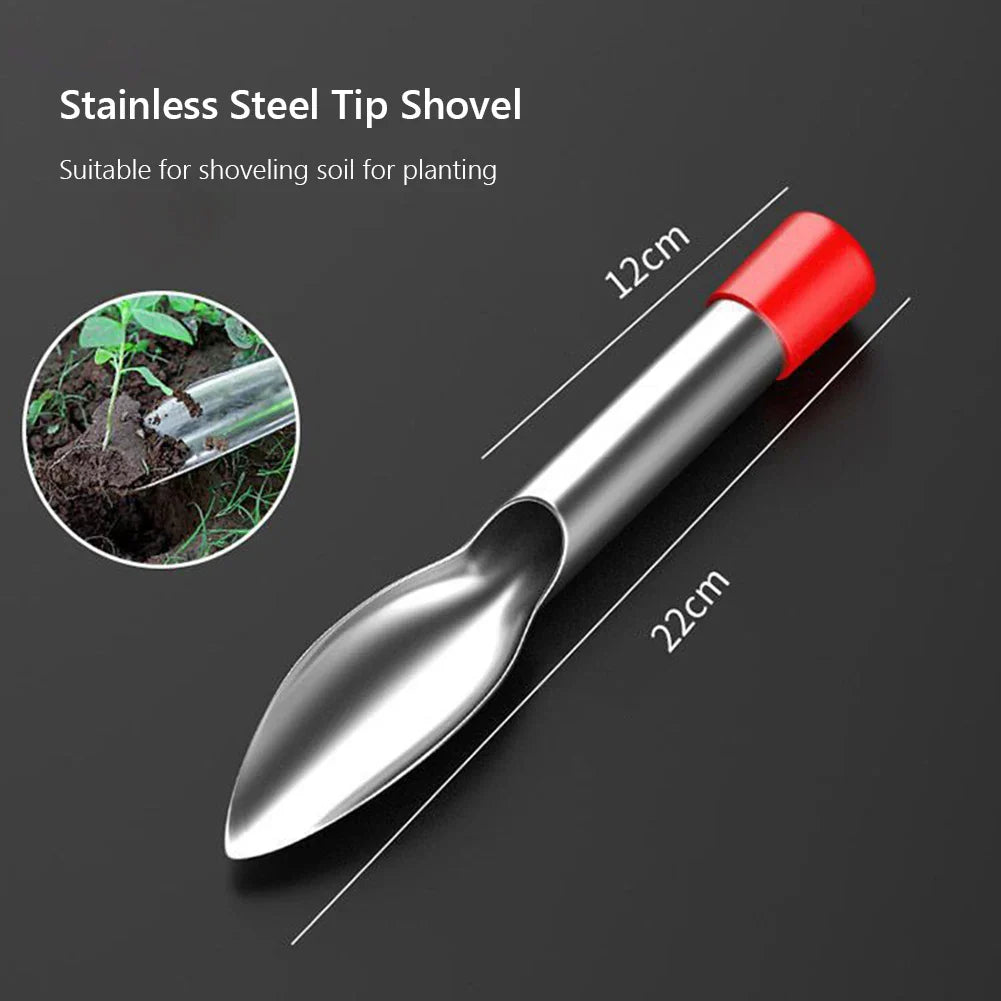 Carvallo 2-delat trädgårdsverktygset | Rostfritt stål plantering spade & ogräsborttagare | Vass & rostfri | För grönsaker, blommor & plantor