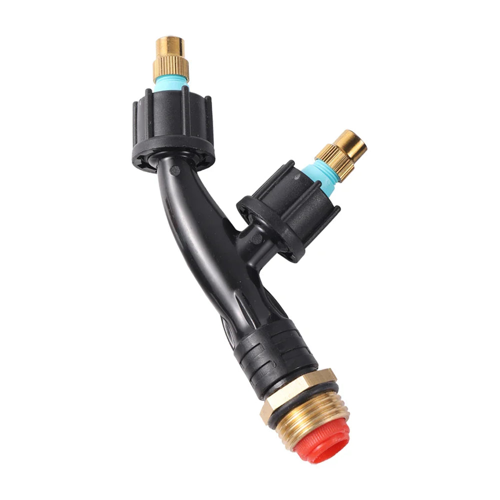 Carvallo dimspruta | 1–3-vägs mässingsdysa | Fin dimma för trädgård & växthus | 1/4" & 1/2" anslutning