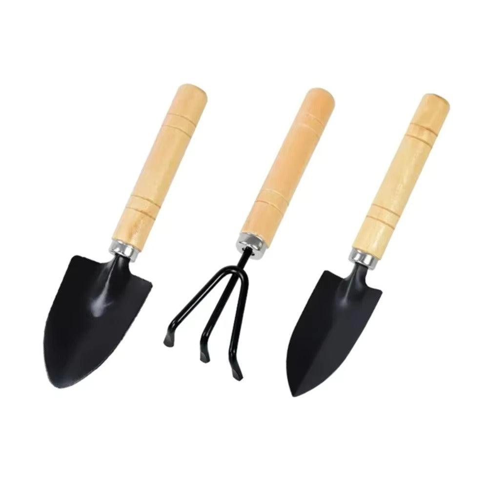 Carvallo Mini-Trädgårdset | 3-delar | För krukväxter &amp; odlingsbäddar | Ergonomisk &amp; Rostfri
