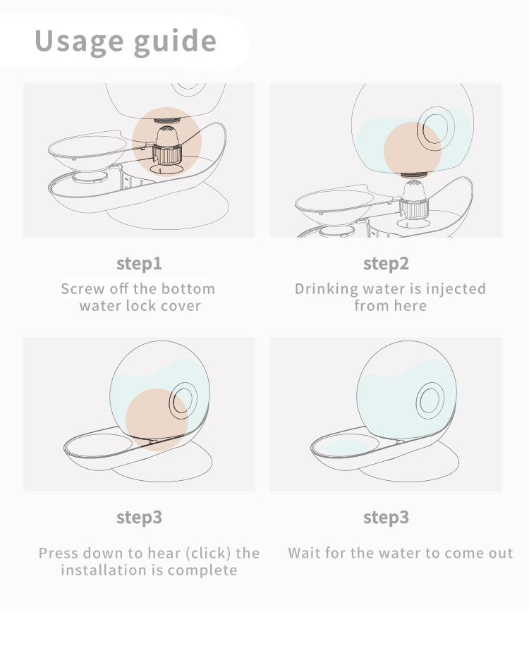 Pet Automatisk Vattenfontän – 2,8L Stor Kapacitet Katt &amp; Hund Drickdispenser