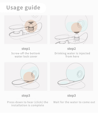 Pet Automatisk Vattenfontän – 2,8L Stor Kapacitet Katt &amp; Hund Drickdispenser