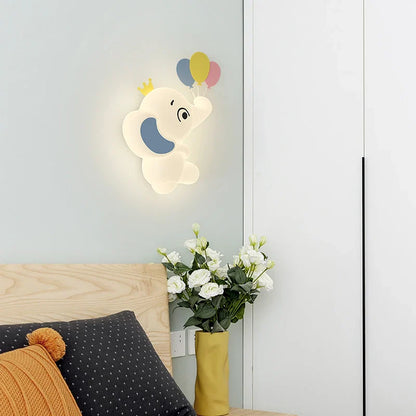 SavanneKids - Tecknad Vägglampa med Djurmotiv för Barnrum
