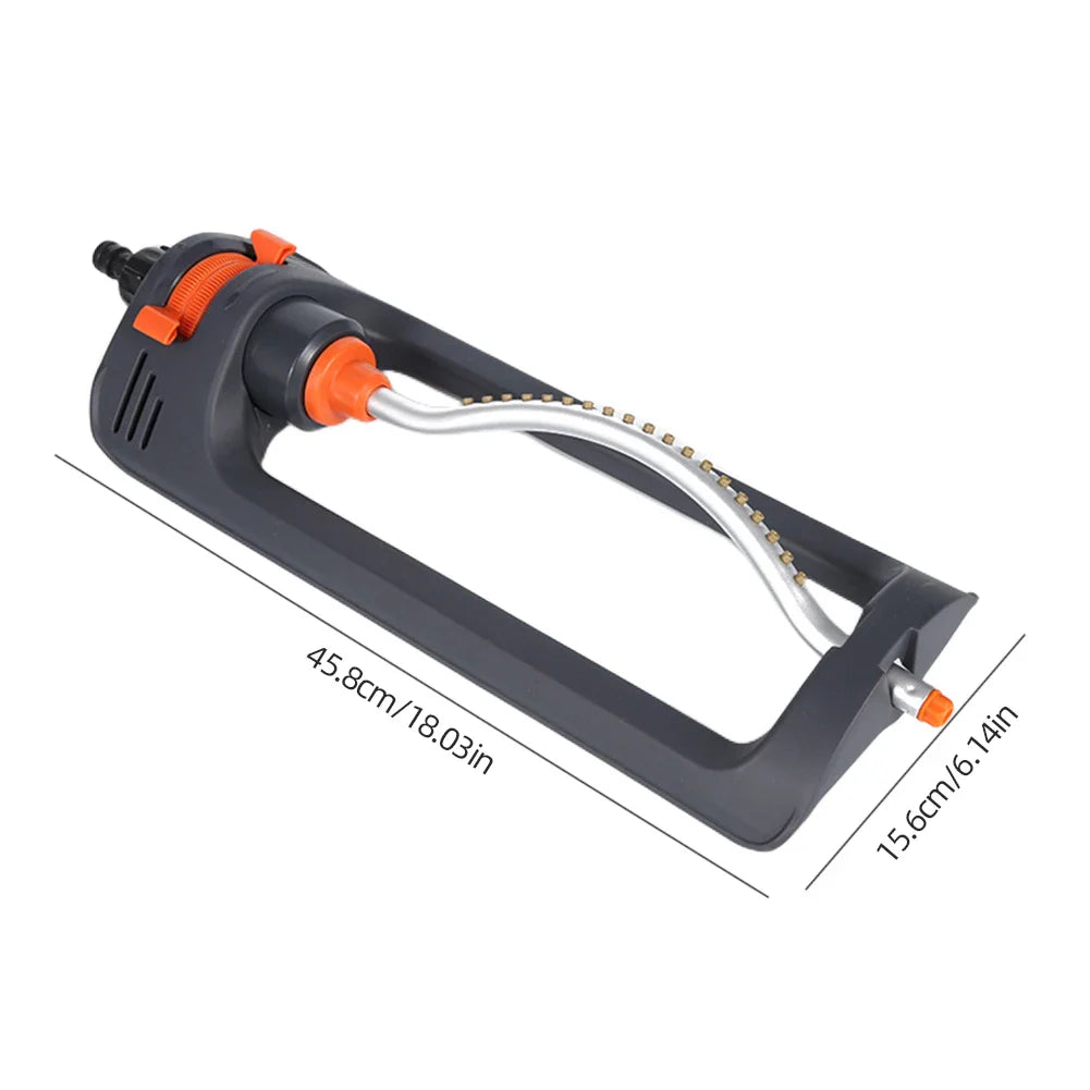 Carvallo EcoSwing Gräsmatta spridare med 4 spraylägen | Svängspridare för stora områden | 3/4-tums anslutning | Aluminiumrör & kopparmunstycken