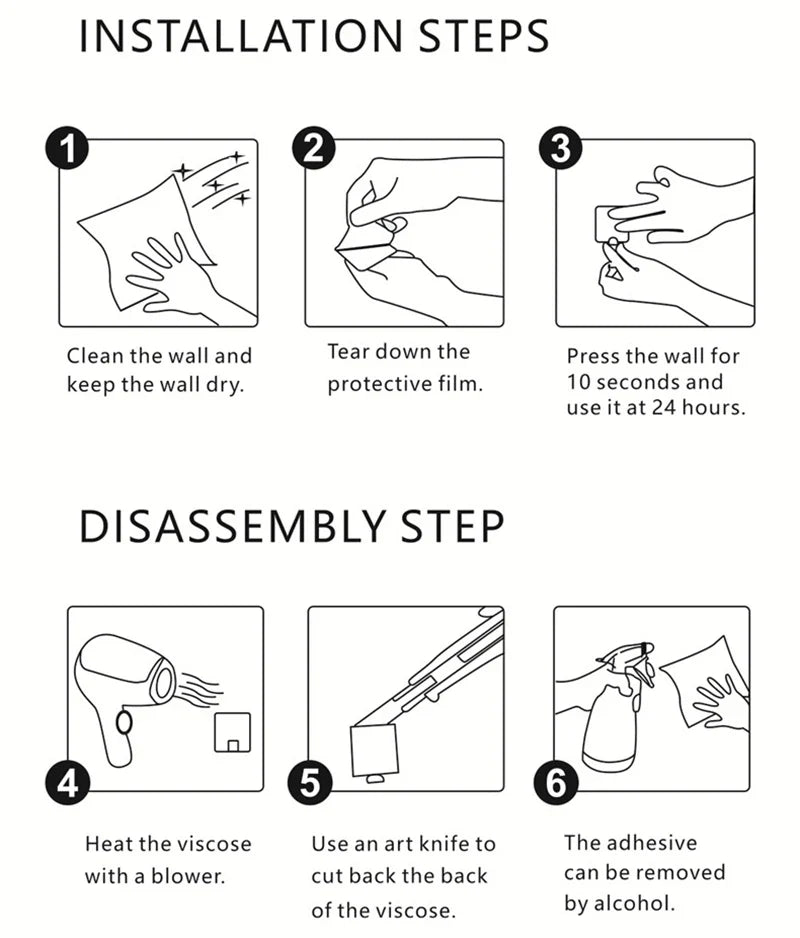 Carvallo Väggkrok Hookora | Rostfritt stål 304 borstade | Utan borrning | Lastkapacitet upp till 3 kg | Vattentät & Rostfri