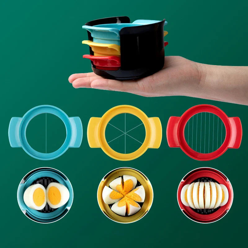 Carvallo 3-i-1 Äggskärare | För hönsägg, vaktelägg & vaktelägg | Precisions & Multifunktionell