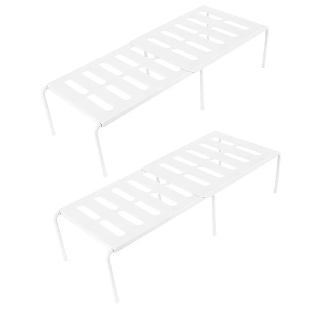 Carvallo Utdragbart Köksregal | Stapelbart & Skjutbart Ordning System | Platsbesparande & Utan Montering | För Porslin & Kryddor