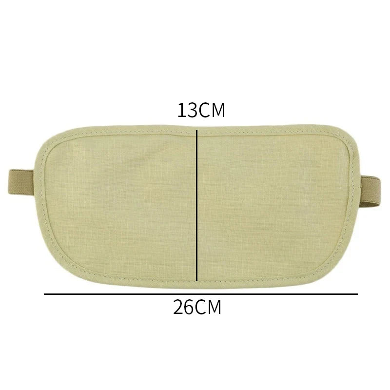 Carvallo midjeväska SafePouch | Osynlig bältesväska för pass och pengar | Platt &amp; Säker | 26×13 cm | För resor &amp; sport