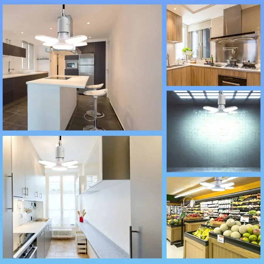 Carvallo Faltlampe LumiFold | E27 sockel | Fällformat design | 360° strålvinkel | 28W kallvitt