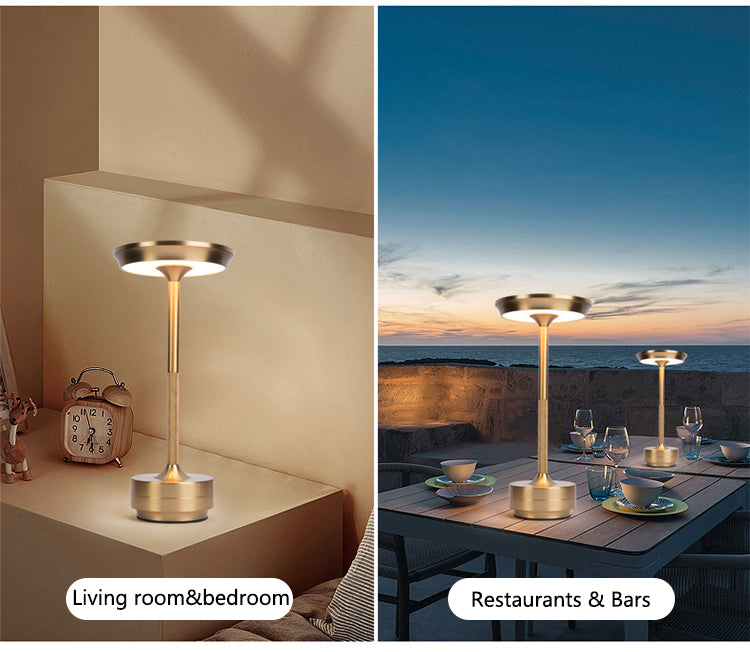 Modern Trådlös Bordslampa - Uppladdningsbar Med LED Touchsensor