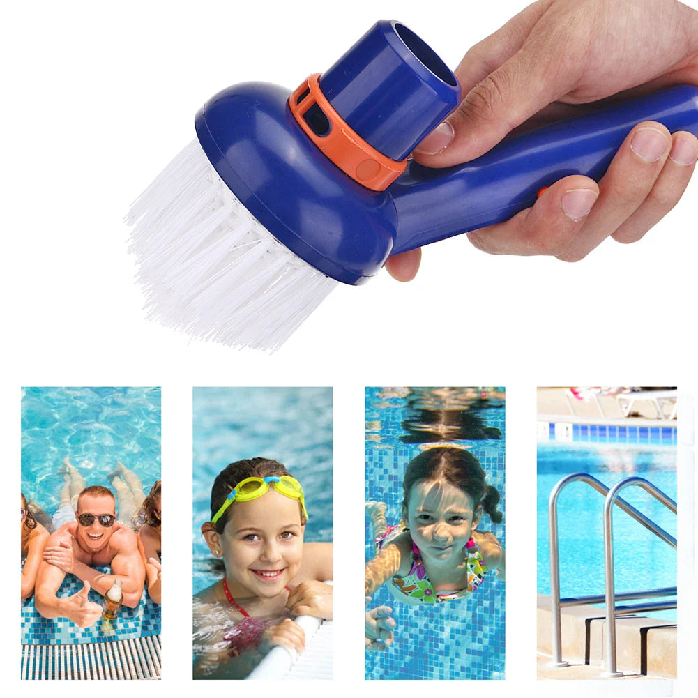 Carvallo Corner Brush for Pool Cleaning | For Pools, Spas & Hot Tubs | Nylon Bristles & Plastic Frame | Deep Cleaning for Hard-to-Reach Areas