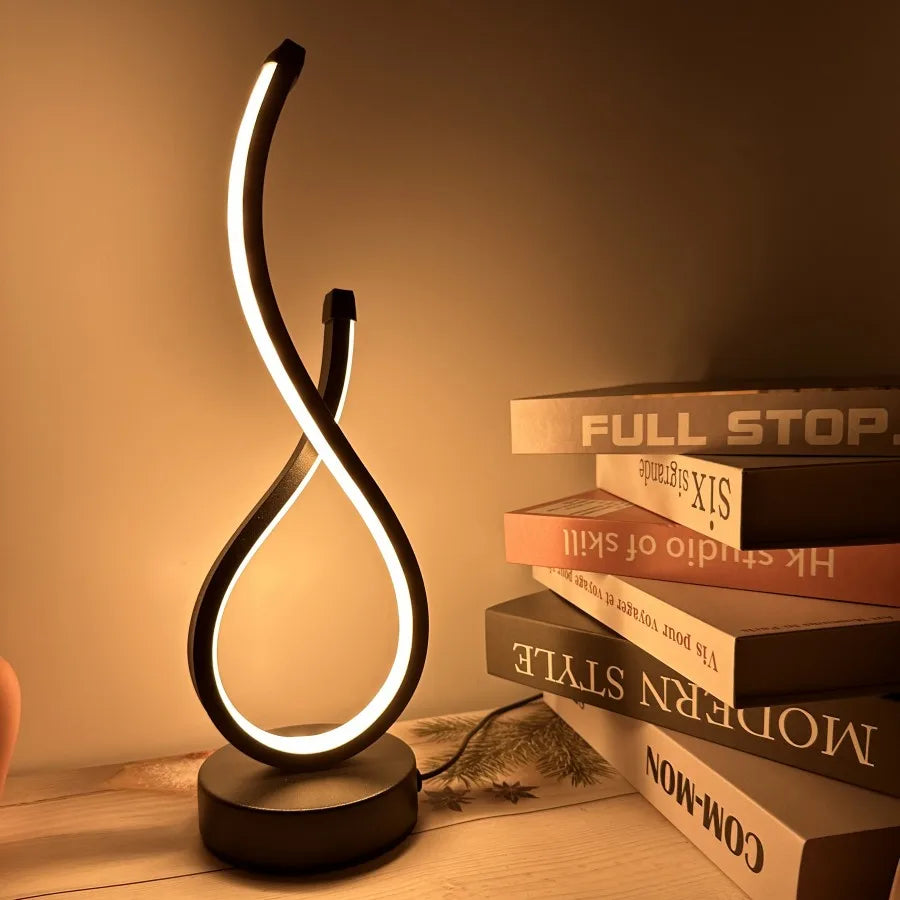 Kreativ LED Bordslampa för Sovrum – Stilig Nattlampa och Dekorativ Sänglampa med Mjuk Glöd