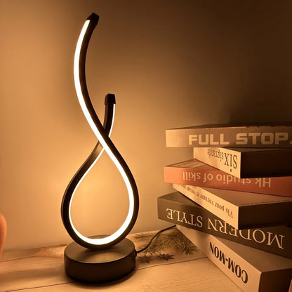 Kreativ LED Bordslampa för Sovrum – Stilig Nattlampa och Dekorativ Sänglampa med Mjuk Glöd