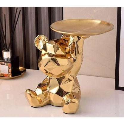 Geometric Bear - Intelligent Spara Keramik Galvanik Björn Staty