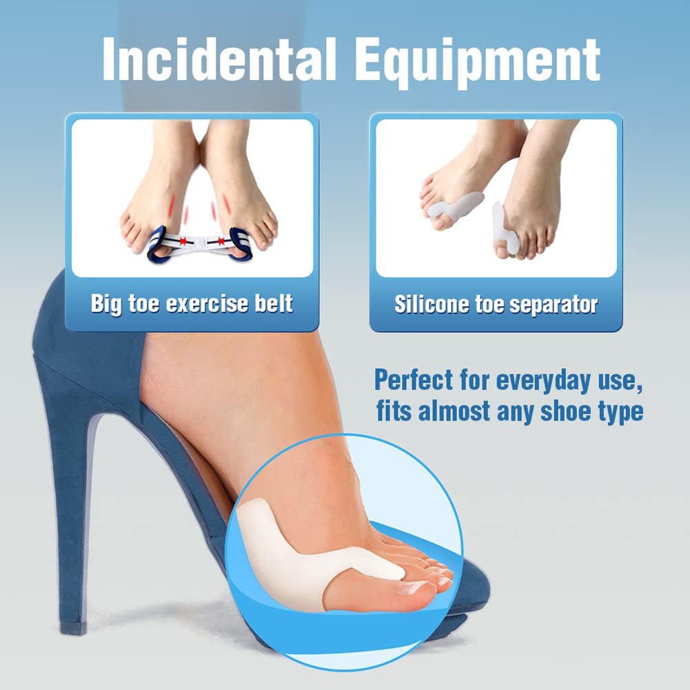 Uppgraderad Tå Bunion Korrigerare – Justerbar Ortopedisk Splint för Smärtlindring & Alignment