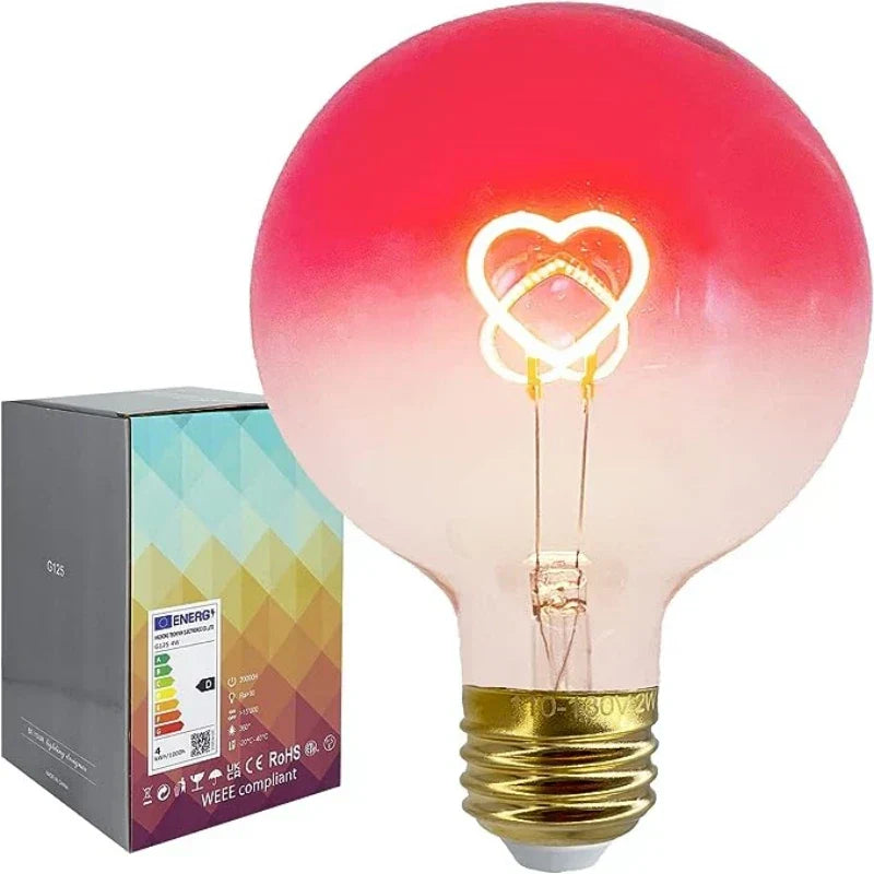 GlowHeart – Dimbar LED-lampa med hjärtmotiv och färgövergång