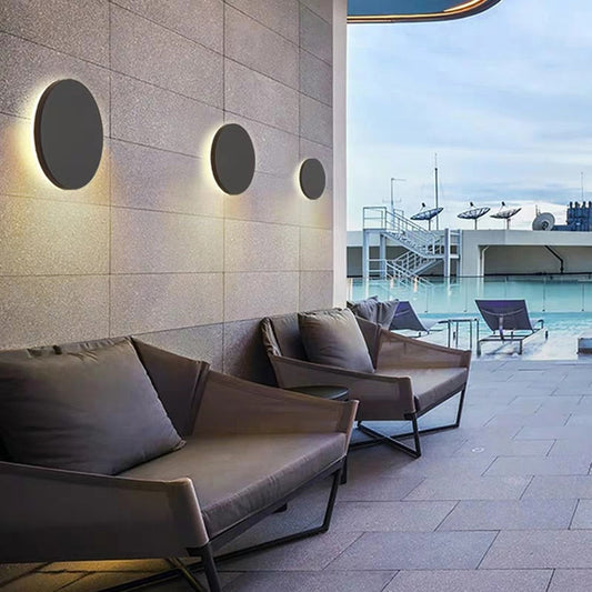 Almos - Utomhus Vattentät Rund LED Vägglampa IP65