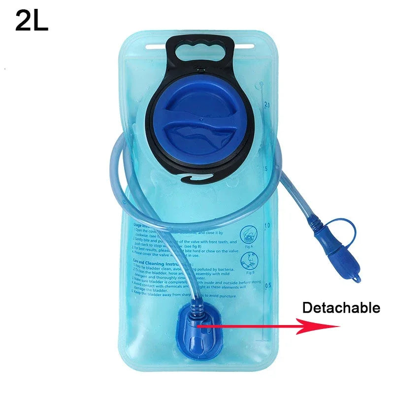 Carvallo Vätskesystem 1.5L/2L/3L | Med slang & dammskydd | BPA-fri & läckagesäker | För ryggsäck, vandring & utomhus