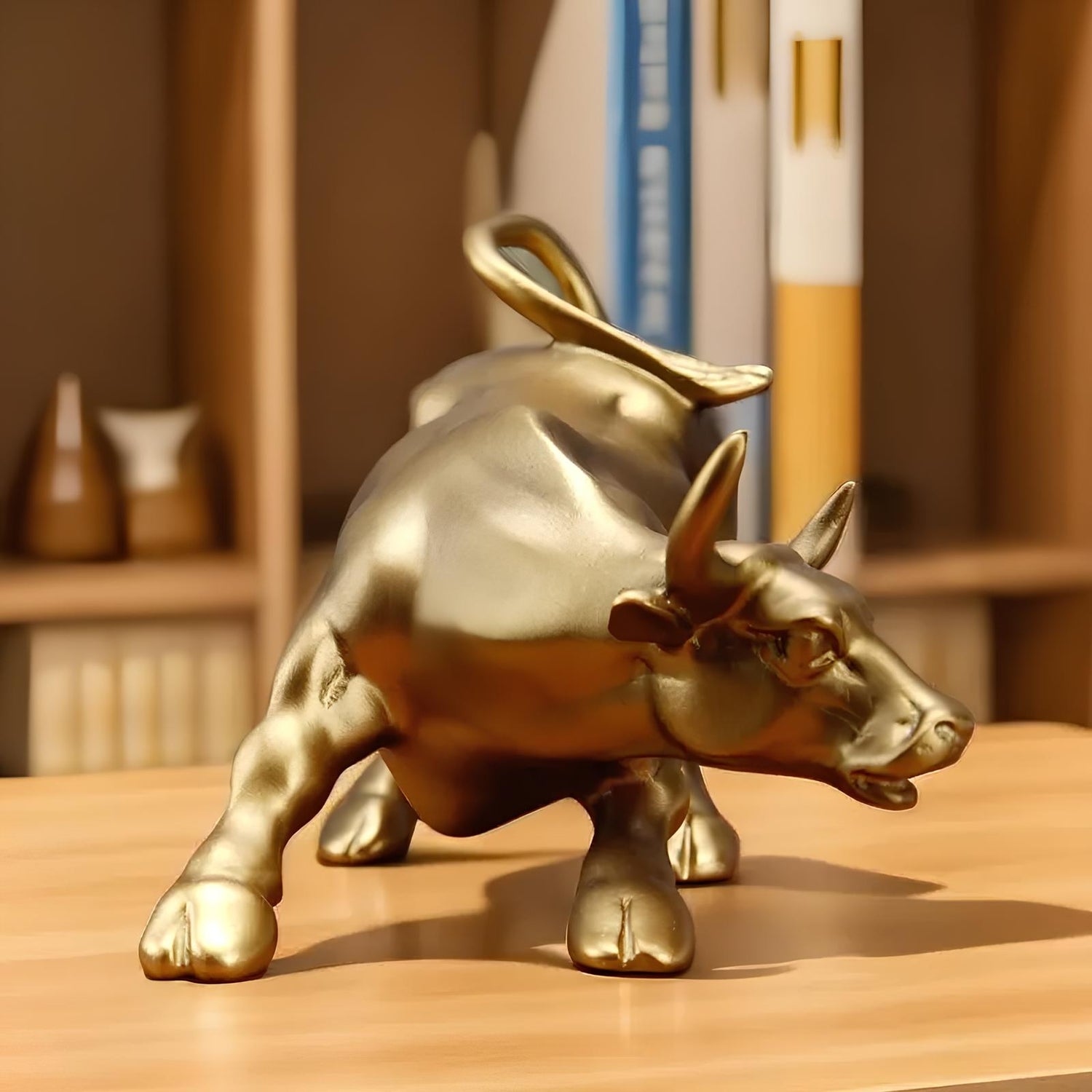Elévo | Wall Street Bull Market Resin Ornament Feng Shui Wealth Figur Figurine
