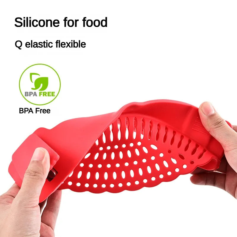 Carvallo Silikon-Avgjutningshjälp | Universellt Clip-On Silo | Anti-Överflödesdesign | För Kastruller & Stekpannor | BPA-fri